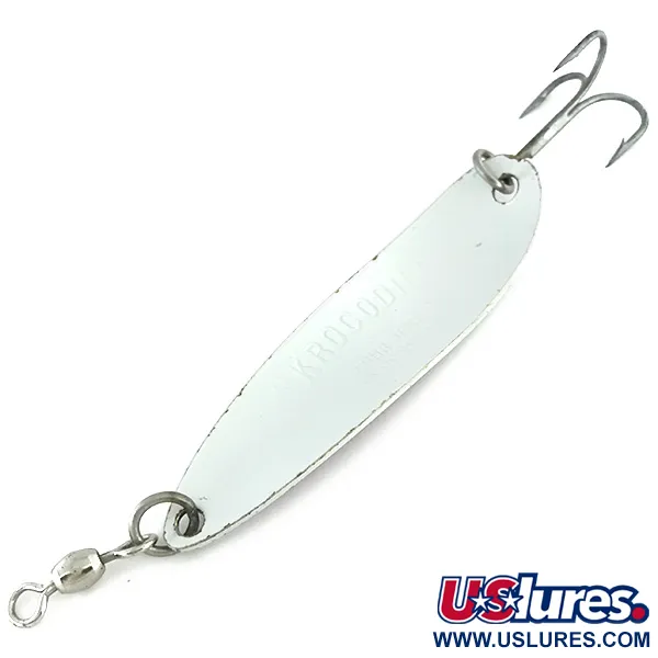 Luhr Jensen Krocodile Die #5 Cucharilla, Blanco / Rojo, 25g, Prisma, #8508