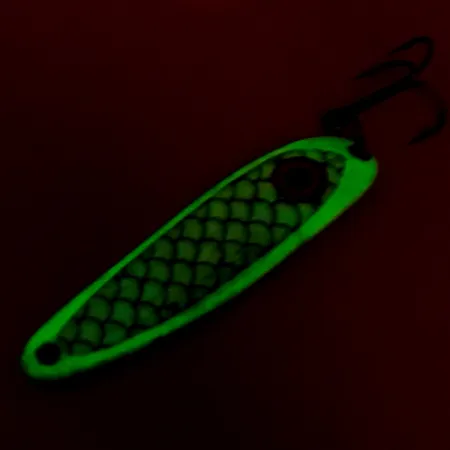 Wolverine tackle Cobra Glow Cucharilla, Blanco/Níquel, 14g, Glow, #8513