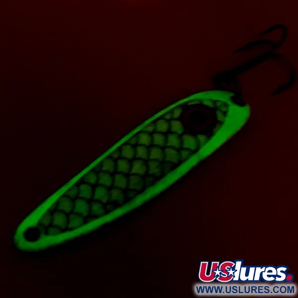Wolverine tackle Cobra Glow Cucharilla, Blanco/Níquel, 14g, Glow, #8513