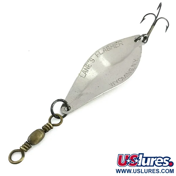 Lanes Tackle & Bait Lane's Flasher Cucharilla, Níquel, 14g, Retro #8518