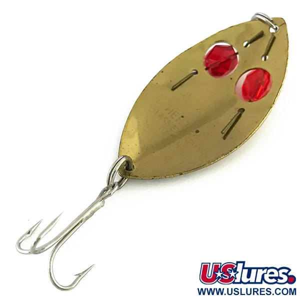 Herter's Glass eye spoon Cucharilla, Oro/Rojo, 11g, Ojos cristal, #8522