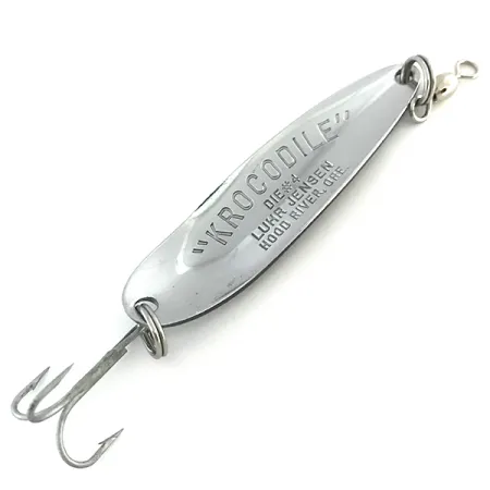 Luhr Jensen Krocodile Die #4 Cucharilla, Níquel / Azul, 14g, #8532