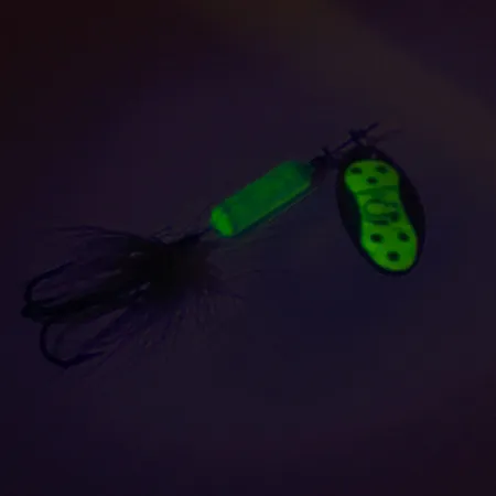 Worden’s Original Rooster Tail Cucharilla, Verde/Chartreuse, 3,6g, #8538