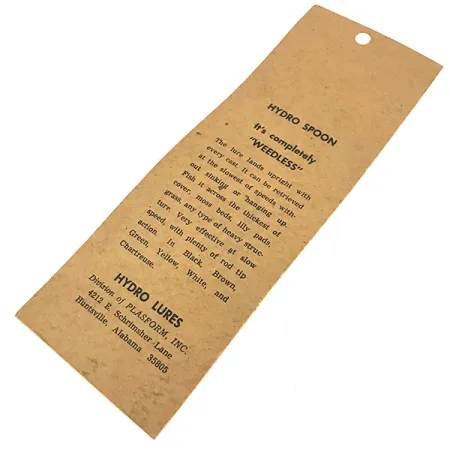 Hydro Lures Hydro Spoon, Negro, 11g, Cuchara Antihierbas #8594