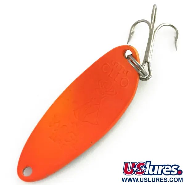 Seneca Little Cleo (Hula Girl) Cucharilla, Nickel/Orange, 10g, #8609