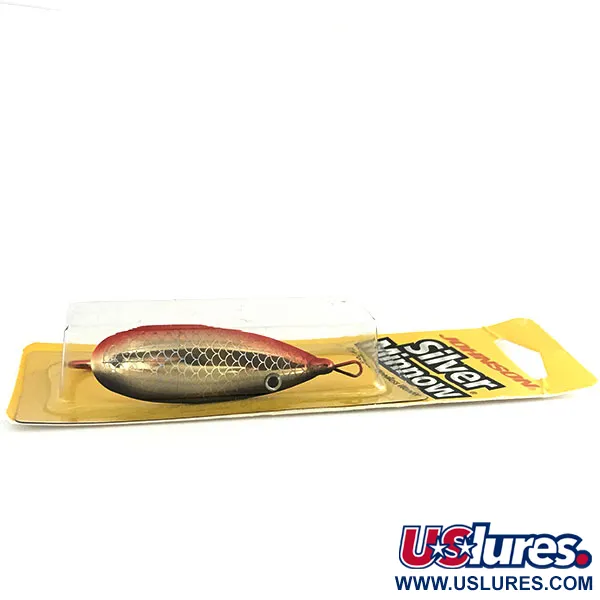 Weedless Johnson Silver Minnow Cucharilla, Rojo/Negro/Oro, 14g, #8625