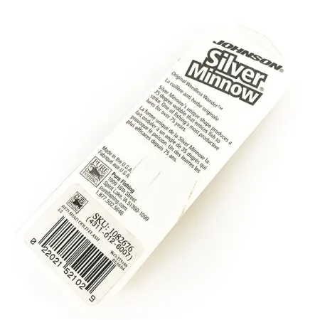 Weedless Johnson Silver Minnow Cucharilla, Rojo/Negro/Oro, 14g, #8625