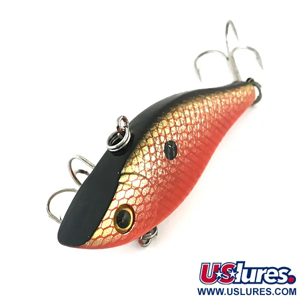 Bass Pro Shops XTS Lipless Crankbait, Rojo/Oro/Negro, 14g, Sonajero, #8636