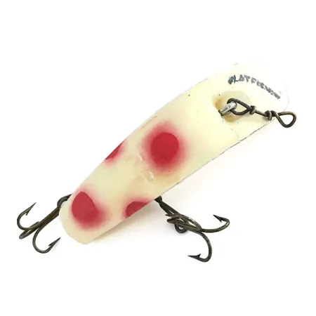 Yakima Bait FlatFish F6 Señuelo, Blanco / Rojo, 3g, Spreader Bar, #8668