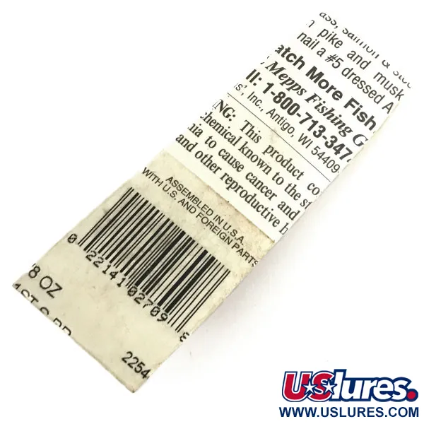 Mepps Aglia 1 dressed Cucharilla, Plata, 3,5g, Triple vestido, #8678