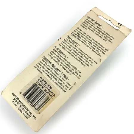 Prescott Spinner Little Doctor 275 Cucharilla, Cobre/Naranja, 21g, #8680