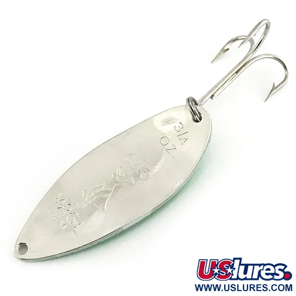 Seneca Little Cleo (Hula Girl) Glow Cucharilla, Verde/Blanco, 21g, #8684