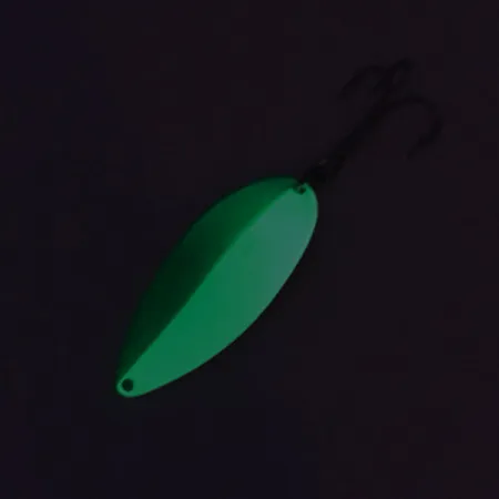 Seneca Little Cleo (Hula Girl) Glow Cucharilla, Verde/Blanco, 21g, #8684