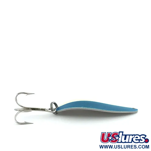 Acme Little Cleo Glow Cucharilla, Azul/Blanco/Níquel, 11g, Glow, #8688