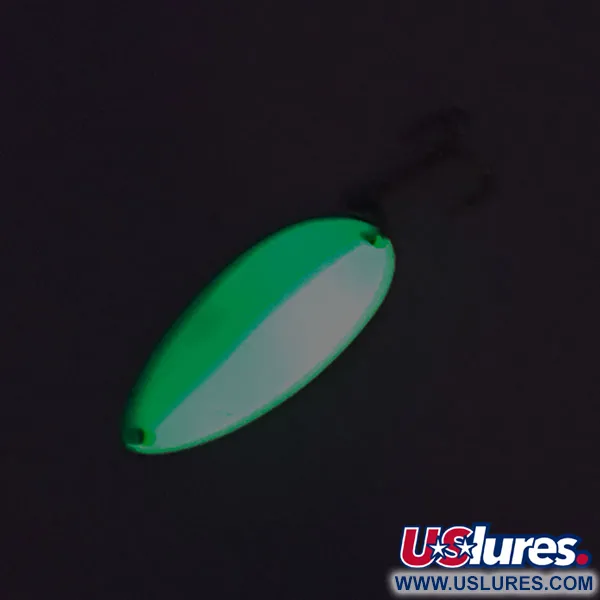 Acme Little Cleo Glow Cucharilla, Azul/Blanco/Níquel, 11g, Glow, #8688