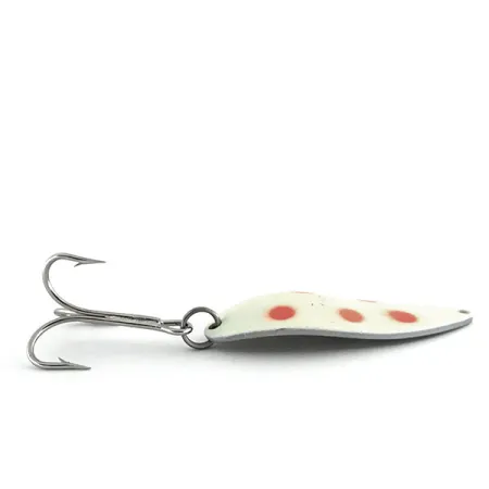 Acme Little Cleo Glow Cucharilla, Blanco/Rojo/Níquel, 21g, Glow, #8689