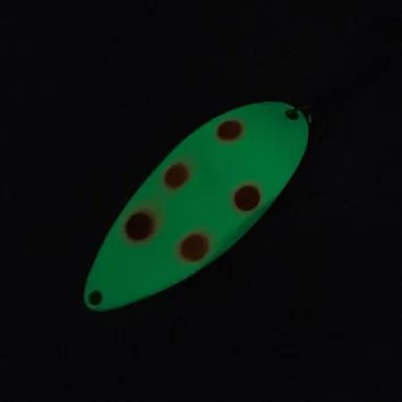 Acme Little Cleo Glow Cucharilla, Blanco/Rojo/Níquel, 21g, Glow, #8689