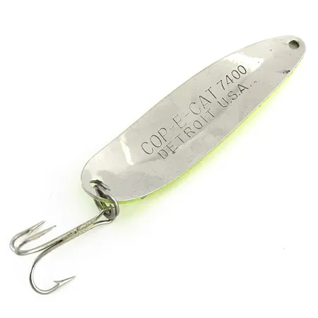 Eppinger Dardevle Cop-E-Cat 7400 UV Cucharilla, Amarillo/Níquel, 14g, #8721