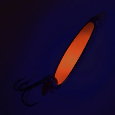 Bay De Noc Swedish Pimple UV Jig, Níquel/Naranja, 7g, Cinta UV, #8729