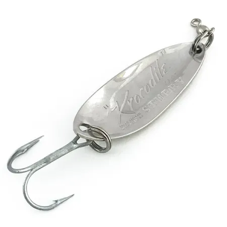 Luhr Jensen Lil' Kroc Cucharilla, Níquel / Verde, 9g, Giratorio, #8735