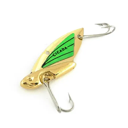 Reef Runner Cicada Blade Bait, Oro / Verde, 6g, EE. UU., #8745