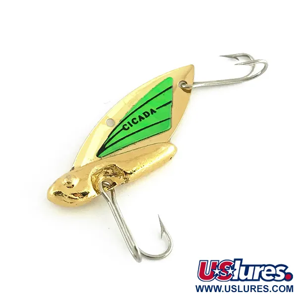 Reef Runner Cicada Blade Bait, Oro / Verde, 6g, EE. UU., #8745