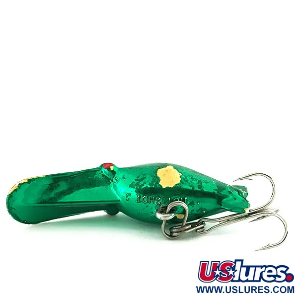 Luhr Jensen Hot Shot 3, 5.5g Verde Metálico, Señuelo de Curricán #8750