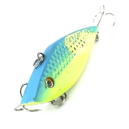 Strike King Diamond Shad UV Lipless Crankbait, Azul-verde/UV, 12g, #8759
