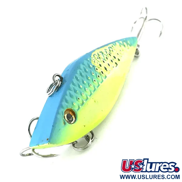 Strike King Diamond Shad UV Lipless Crankbait, Azul-verde/UV, 12g, #8759