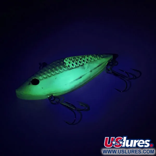 Strike King Diamond Shad UV Lipless Crankbait, Azul-verde/UV, 12g, #8759