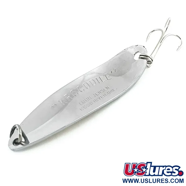 Cucharilla Luhr Jensen Krocodile Die #5, Níquel/Holograma Oro, 28g, #8766