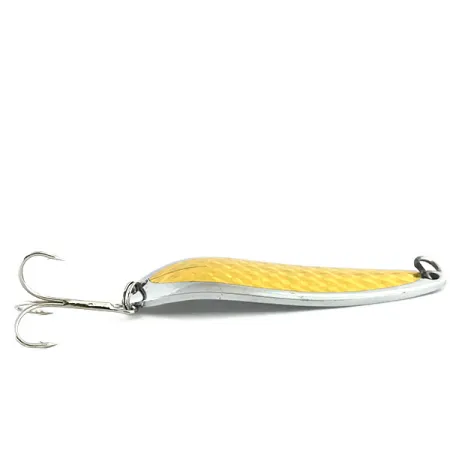 Cucharilla Luhr Jensen Krocodile Die #5, Níquel/Holograma Oro, 28g, #8766