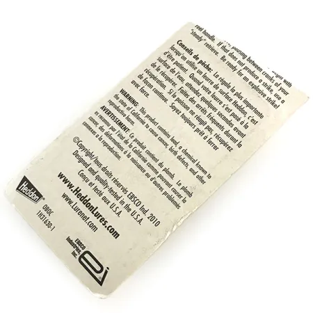 Heddon Tiny Torpedo Señuelo Superficie, Transparente, 7g, Hélice, #8787