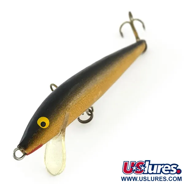 Rapala Original Floater F9 Señuelo, G (Oro), 9cm, Madera balsa, #8795