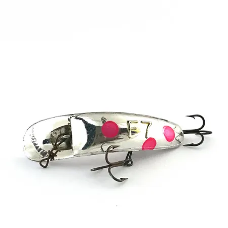 Yakima Bait FlatFish F7 Señuelo, Plateado / Rojo, 3,6g, Curricán, #8799