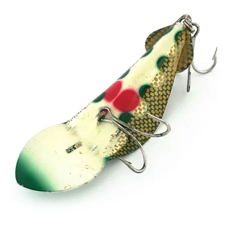 Buck Perry Spoonplug, Verde/Oro, 14g, Escamas panal, #8800