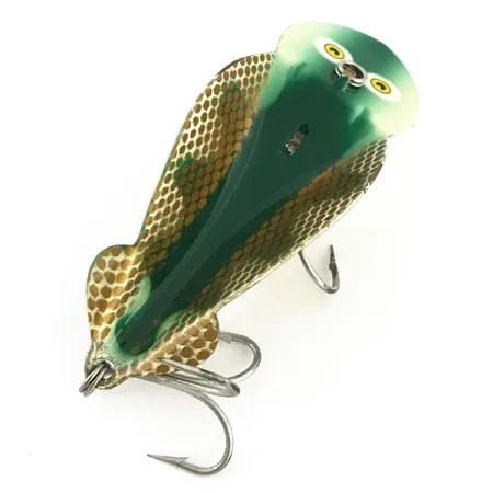 Buck Perry Spoonplug, Verde/Oro, 14g, Escamas panal, #8800