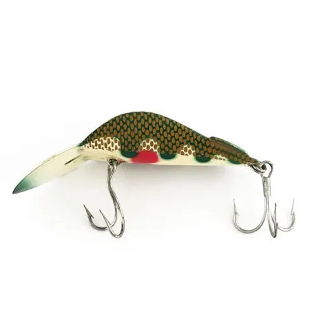 Buck Perry Spoonplug, Verde/Oro, 14g, Escamas panal, #8800