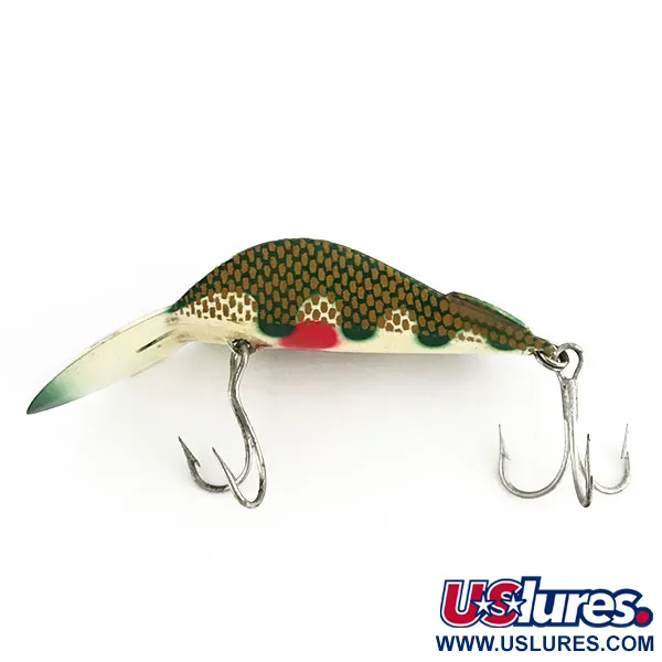 Buck Perry Spoonplug, Verde/Oro, 14g, Escamas panal, #8800
