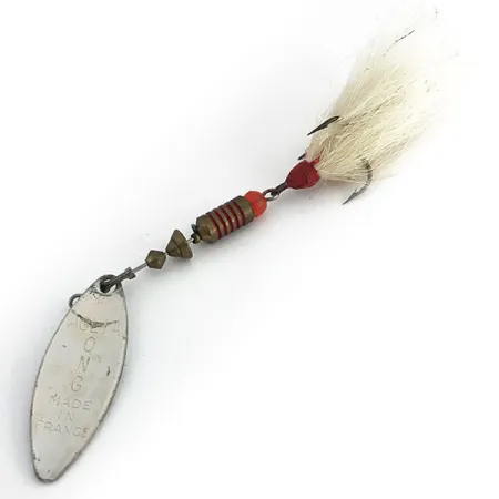 Mepps Aglia Long 2 Dressed Cucharilla, Plata, 7,3g, Pelo Ciervo, #8810