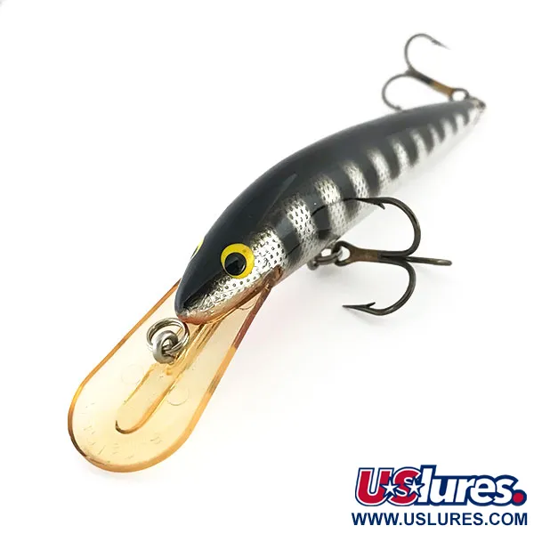 Bagley's Diving Bang-O-Lure, Plateado / Negro, 12.5g, Balsa, #8828