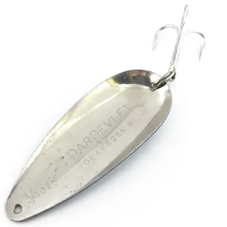 Cucharilla Eppinger Dardevle Dardevlet, Azul / Níquel, 21g, Dearborn, #8853