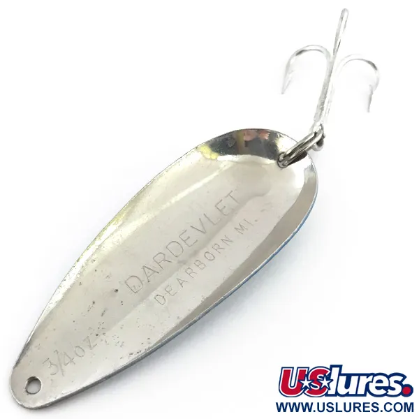 Cucharilla Eppinger Dardevle Dardevlet, Azul / Níquel, 21g, Dearborn, #8853