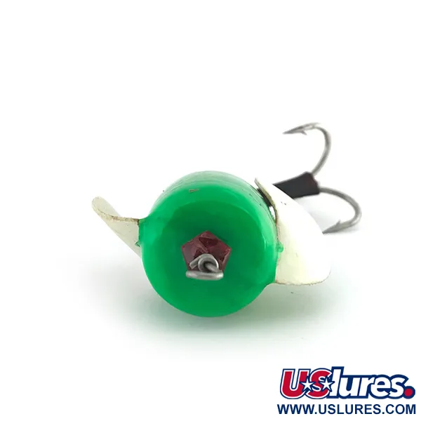 Luhr Jensen Spin-n-Glo Señuelo, Verde, 11g, Diseño alado, #8856