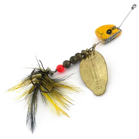 Mepps Lusox 2 Cucharilla, Oro / Amarillo, 17g, Cabeza plomada, #8858