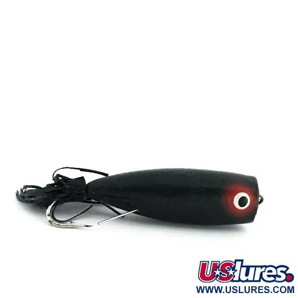 Burke Weedless Popper Señuelo Superficie, Negro, 7g, Antialgas, #8889