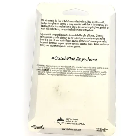 Rebel Ultralight Kit Set Señuelos, Varios, 4-5cm, Vintage, #8930