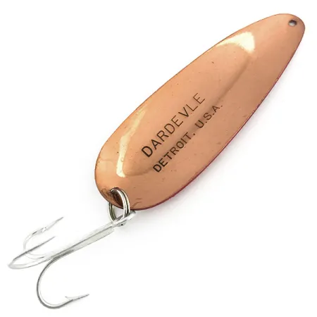 Eppinger Dardevle Cucharilla, Rojo/Blanco/Cobre, 28g, Vintage, #8957