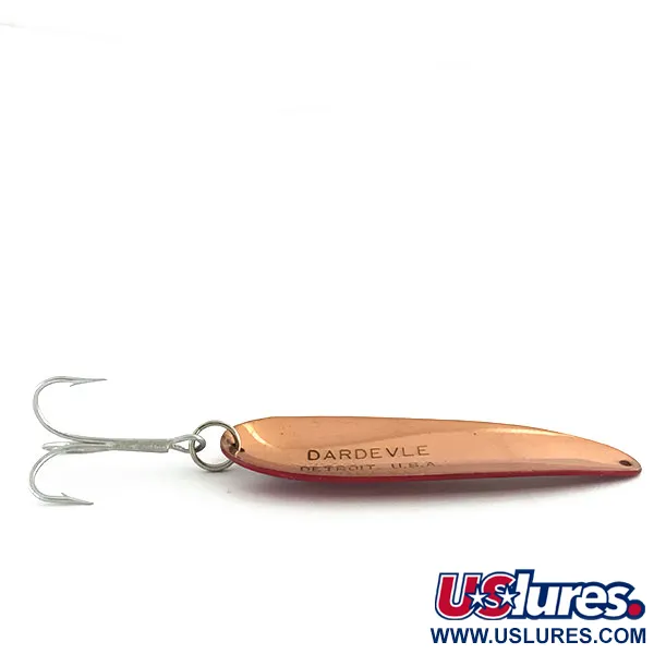 Eppinger Dardevle Cucharilla, Rojo/Blanco/Cobre, 28g, Vintage, #8957