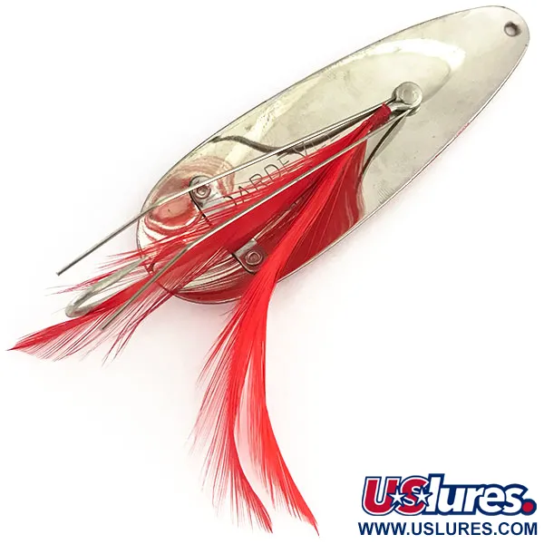 Eppinger Weedless Dardevle Cucharilla, Rojo/Blanco/Níquel, 28g, Antialgas, #8958